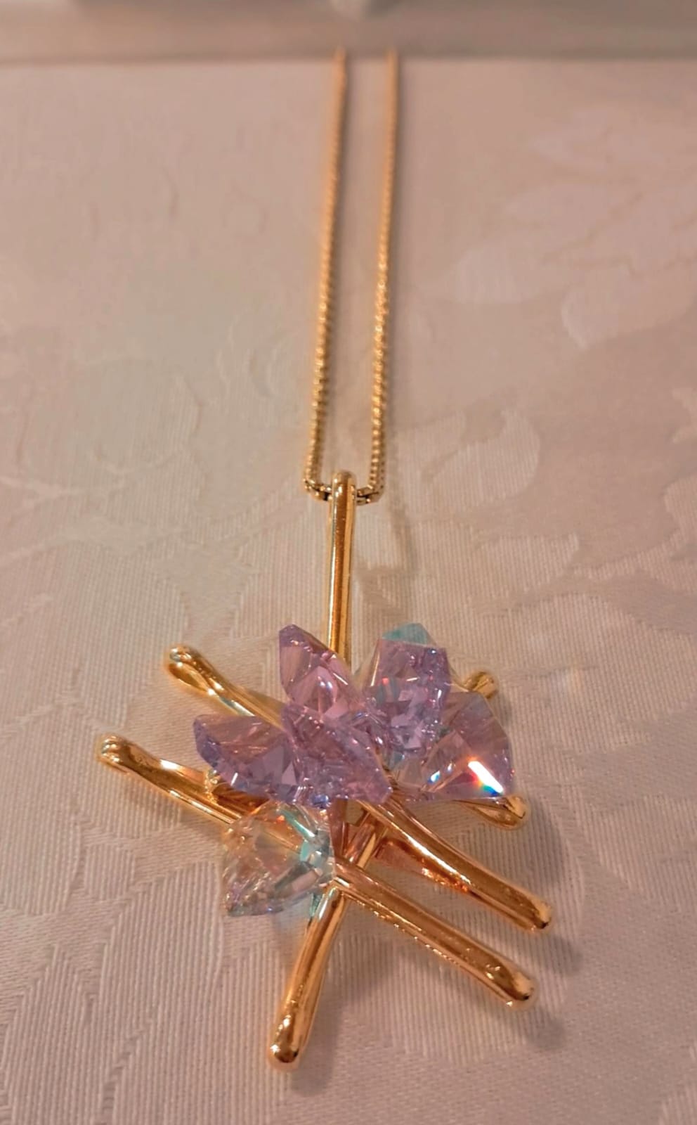 Ciondolo Oro Fiore Rosa